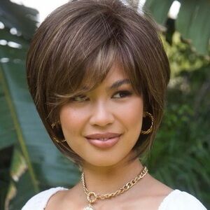 Noriko “Reese” Wig – Chocolate Frost – Short Tousled Bob – NWT
